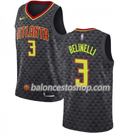 Camiseta Hombre NBA Atlanta Hawks Marco Belinelli 3 Nike 2017-18 Negro Swingman Camiseta Hombre NBA Atlanta Hawks Marco Belinelli 3 Nike 2017-18 Negro Swingman